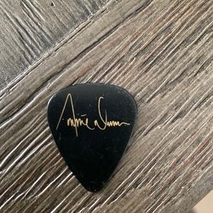 Signed guitar pick